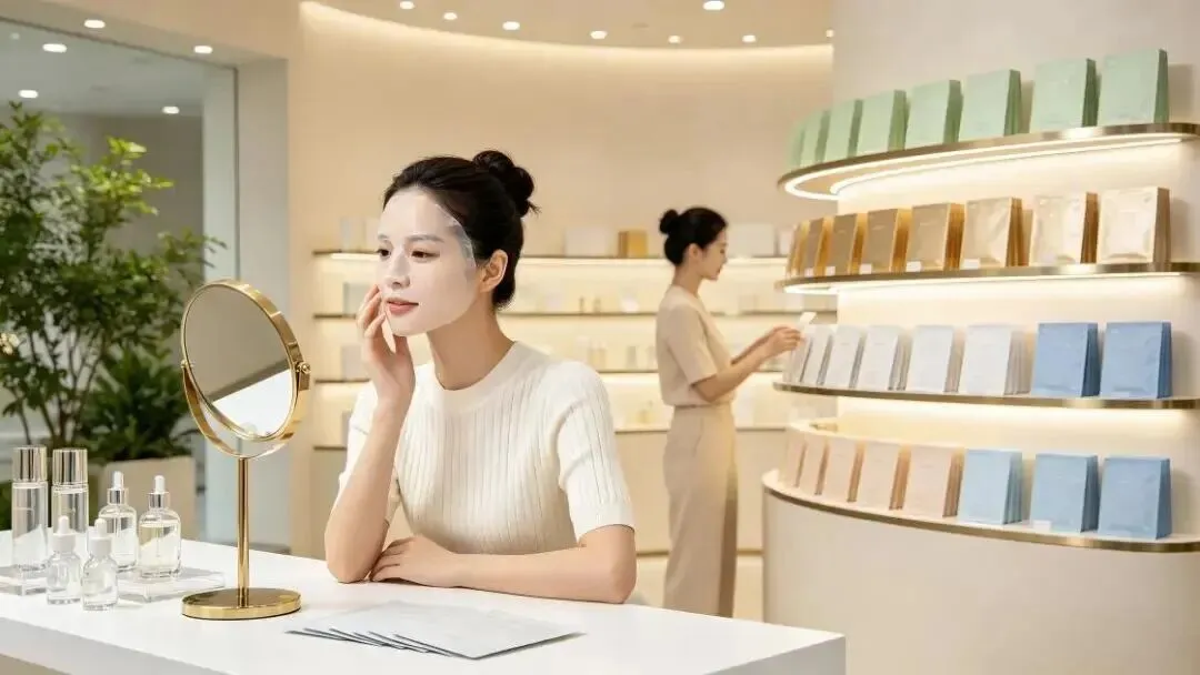 高端面膜价值内核构建:科技为根基、文化为枝叶,双维并行的文化价值建立图解
